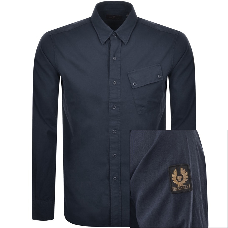 Alternative Image for ProductBelstaff Long Sleeved Pitch Shirt Navy1